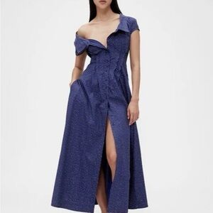 GapStudio Poplin Maxi Shirtdress | size 8